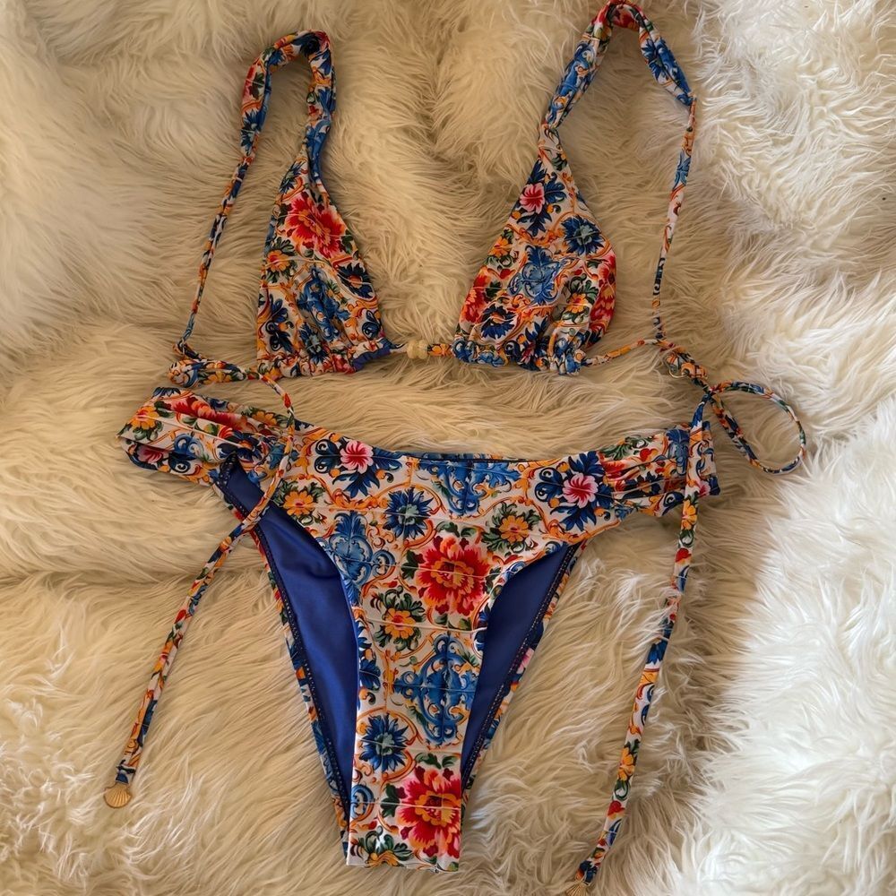 Colorful Floral Bikini Set